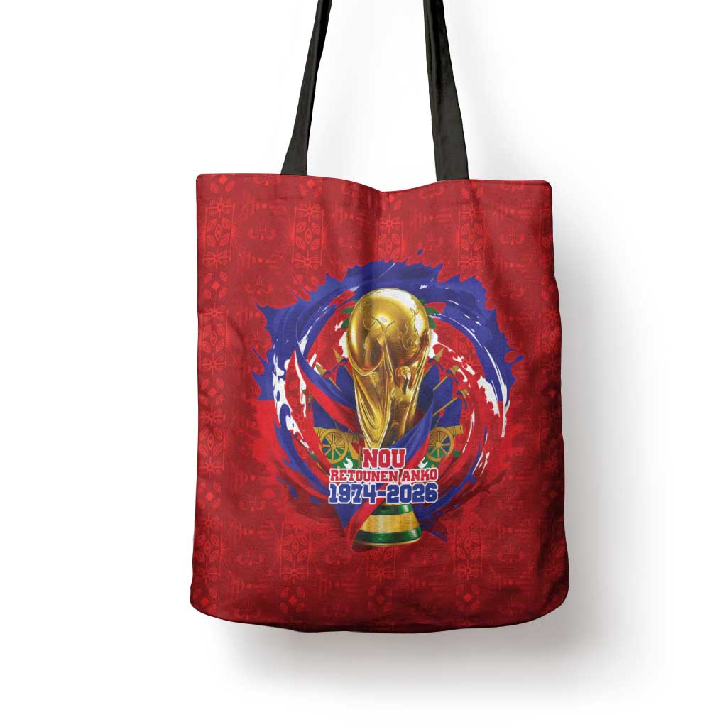 Haiti Grenadye Alaso Tote Bag Red Nou Retounen Anko 1974-2026 - African Pride