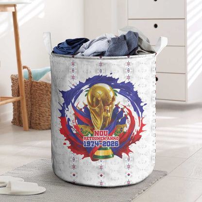 Haiti Grenadye Alaso Laundry Basket White Nou Retounen Anko 1974-2026 - African Pride