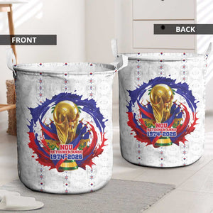 Haiti Grenadye Alaso Laundry Basket White Nou Retounen Anko 1974-2026 - African Pride