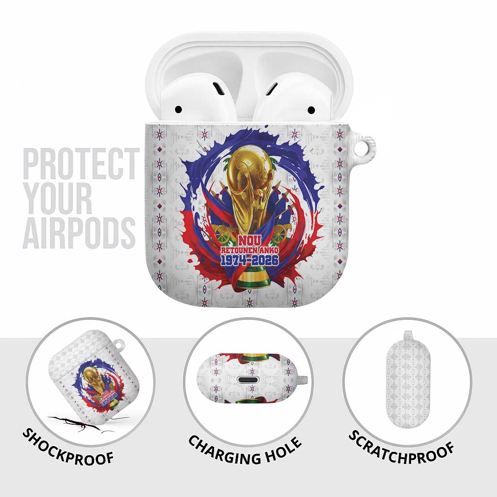Haiti Grenadye Alaso AirPods Case White Nou Retounen Anko 1974-2026 - African Pride