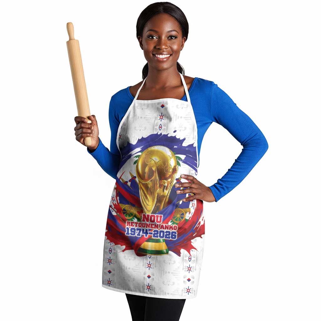 Haiti Grenadye Alaso Apron White Nou Retounen Anko 1974-2026 - African Pride