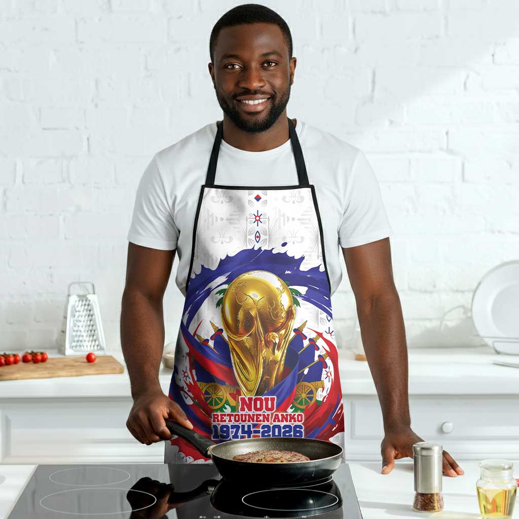 Haiti Grenadye Alaso Apron White Nou Retounen Anko 1974-2026 - African Pride