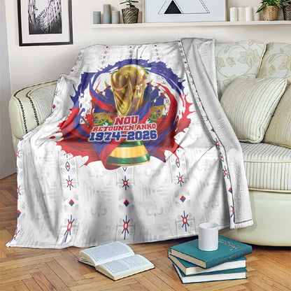 Haiti Grenadye Alaso Blanket White Nou Retounen Anko 1974-2026 - African Pride