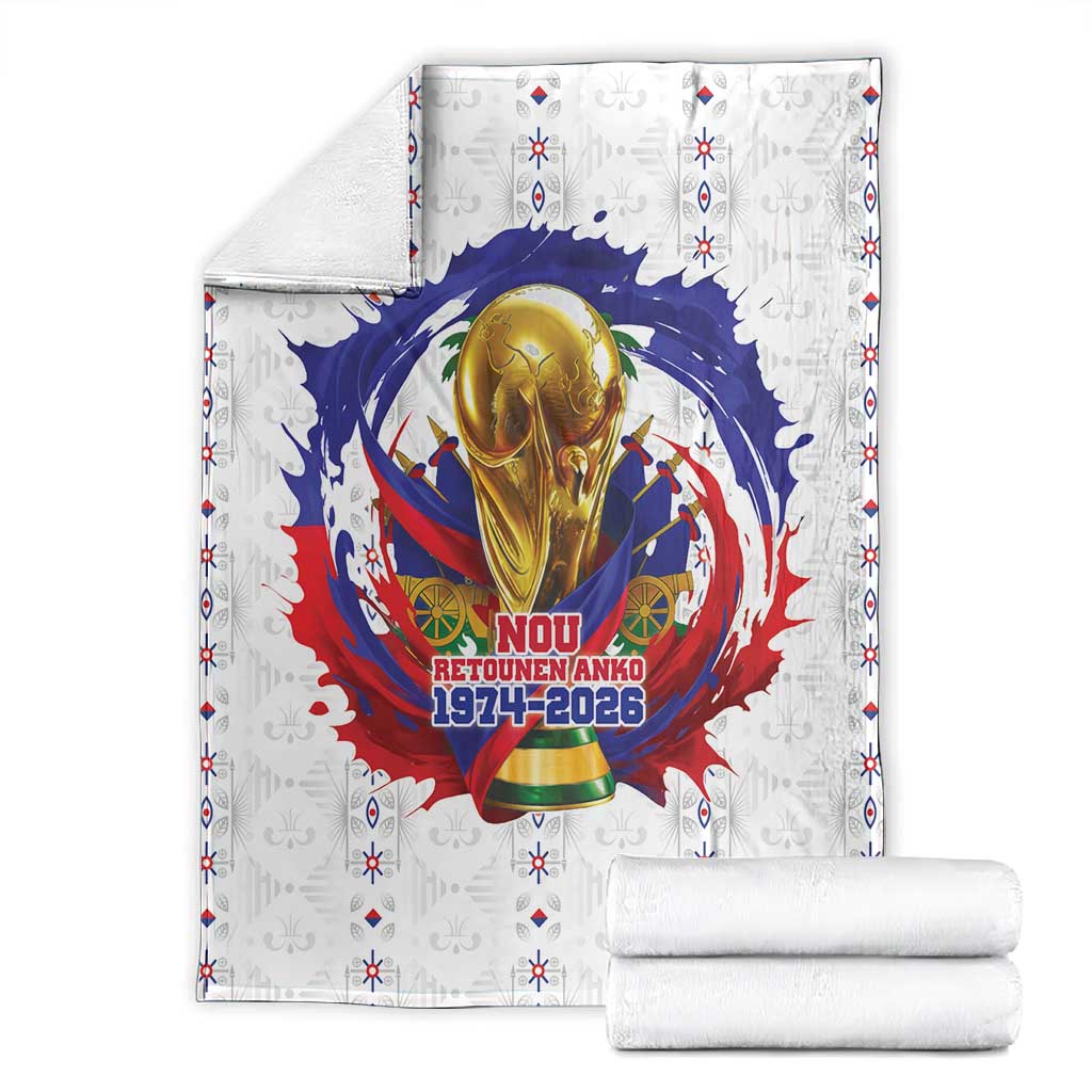 Haiti Grenadye Alaso Blanket White Nou Retounen Anko 1974-2026 - African Pride