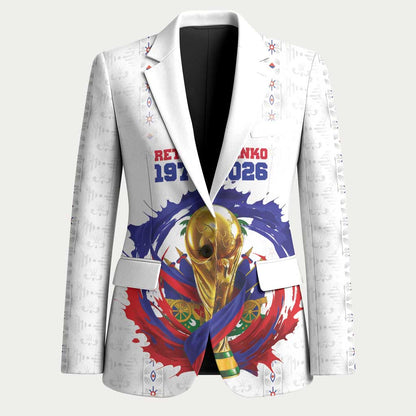Custom Haiti Grenadye Alaso Blazer White Nou Retounen Anko 1974-2026 - African Pride