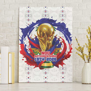 Haiti Grenadye Alaso Canvas Wall Art White Nou Retounen Anko 1974-2026 - African Pride