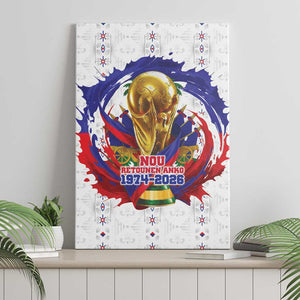 Haiti Grenadye Alaso Canvas Wall Art White Nou Retounen Anko 1974-2026 - African Pride