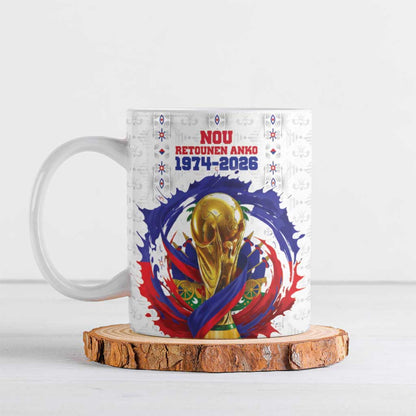 Custom Haiti Grenadye Alaso Ceramic Mug White Nou Retounen Anko 1974-2026 - African Pride