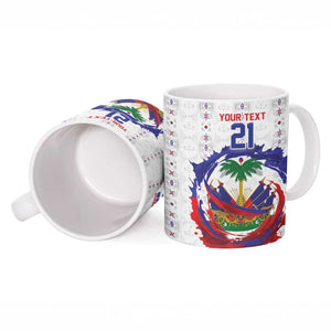 Custom Haiti Grenadye Alaso Ceramic Mug White Nou Retounen Anko 1974-2026 - African Pride