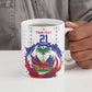 Custom Haiti Grenadye Alaso Ceramic Mug White Nou Retounen Anko 1974-2026 - African Pride