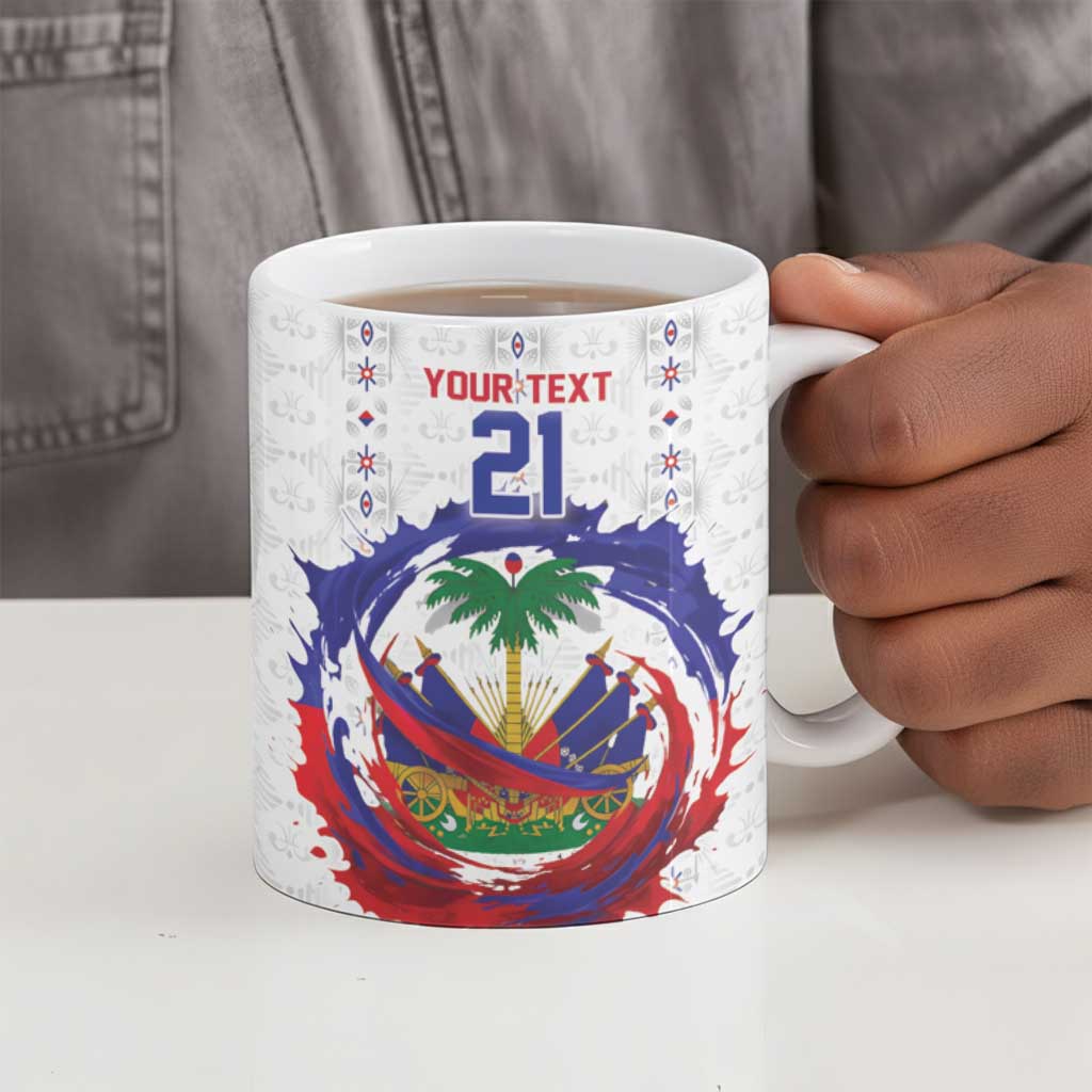 Custom Haiti Grenadye Alaso Ceramic Mug White Nou Retounen Anko 1974-2026 - African Pride