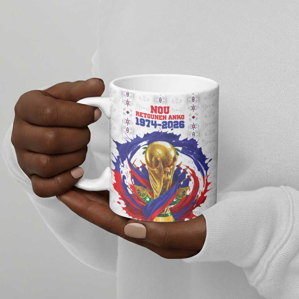 Custom Haiti Grenadye Alaso Ceramic Mug White Nou Retounen Anko 1974-2026 - African Pride