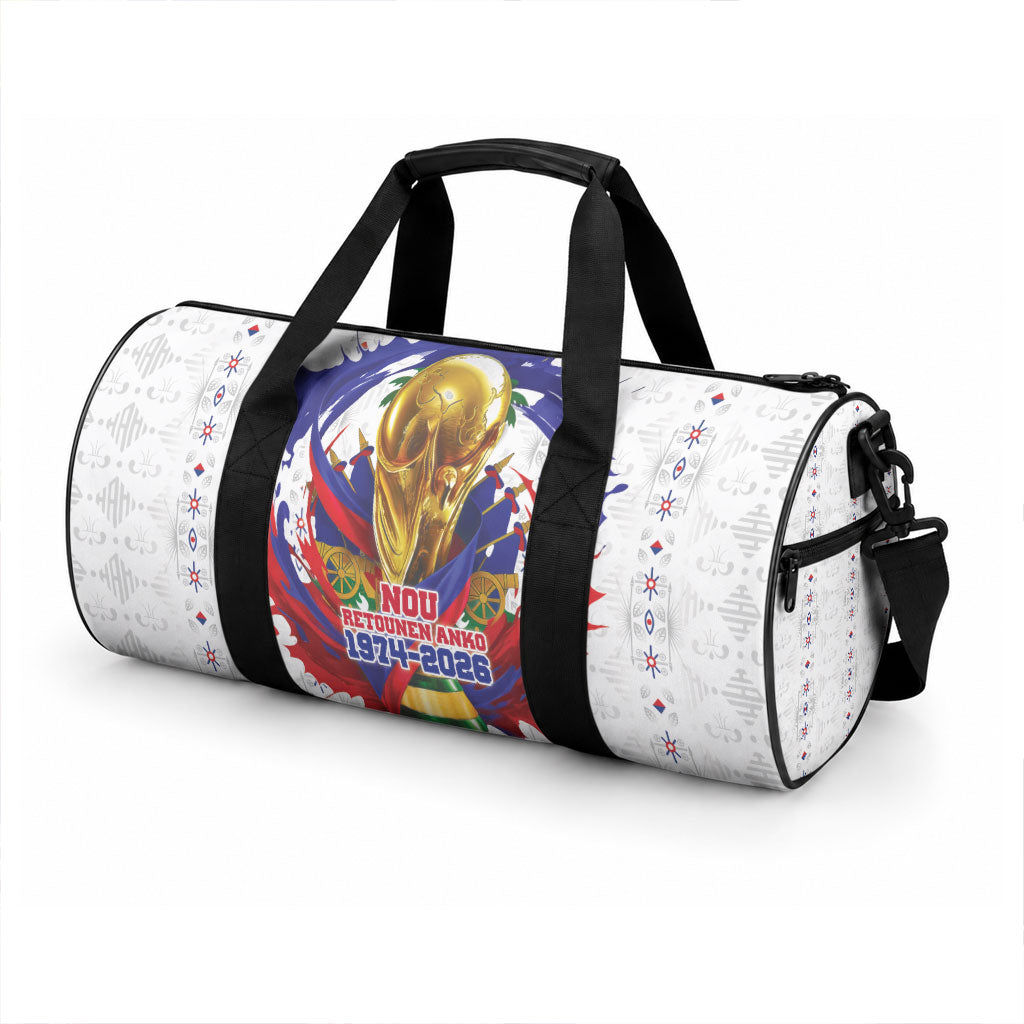 Haiti Grenadye Alaso Duffle Bag White Nou Retounen Anko 1974-2026