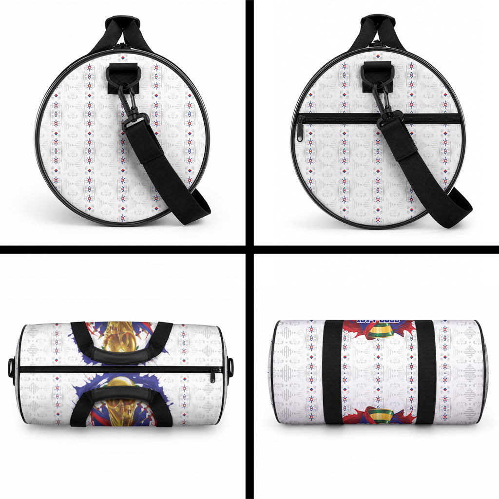 Haiti Grenadye Alaso Duffle Bag White Nou Retounen Anko 1974-2026