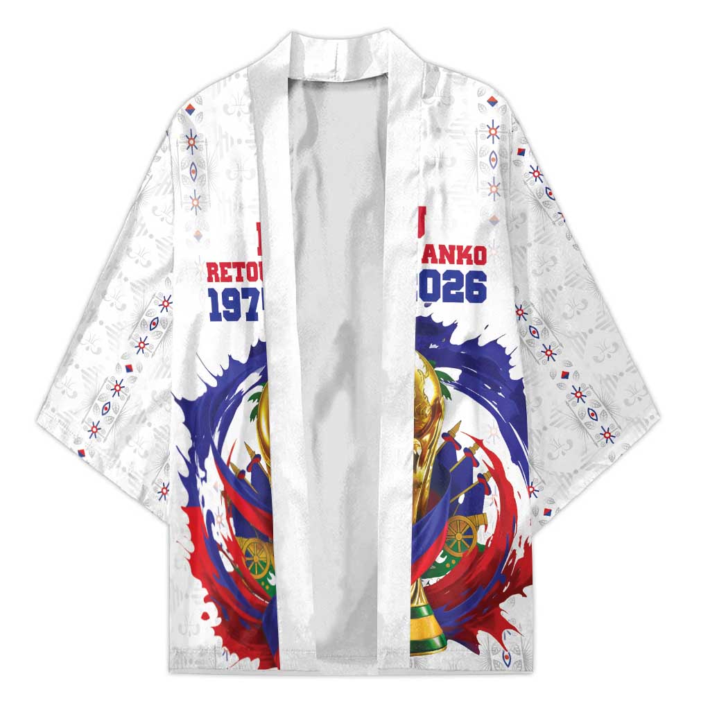 Custom Haiti Grenadye Alaso Kimono White Nou Retounen Anko 1974-2026 - African Pride