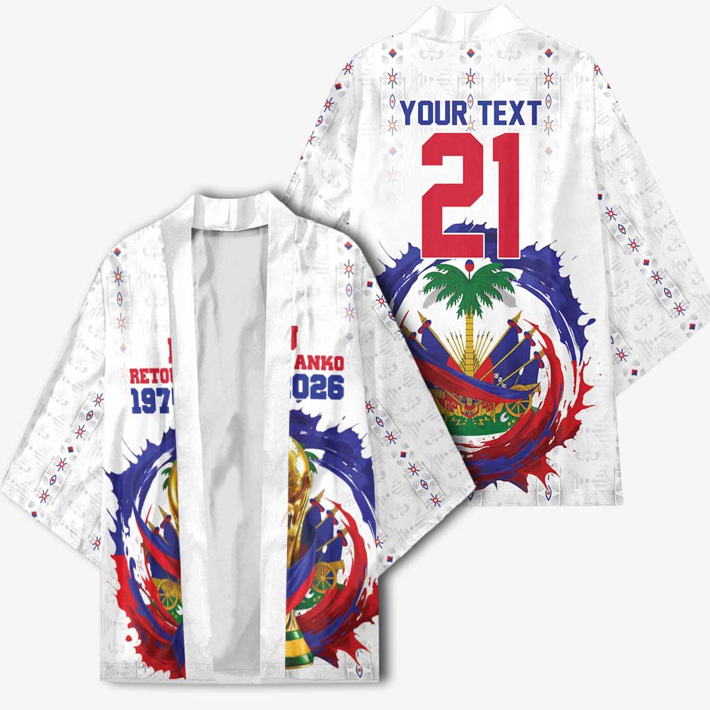 Custom Haiti Grenadye Alaso Kimono White Nou Retounen Anko 1974-2026 - African Pride