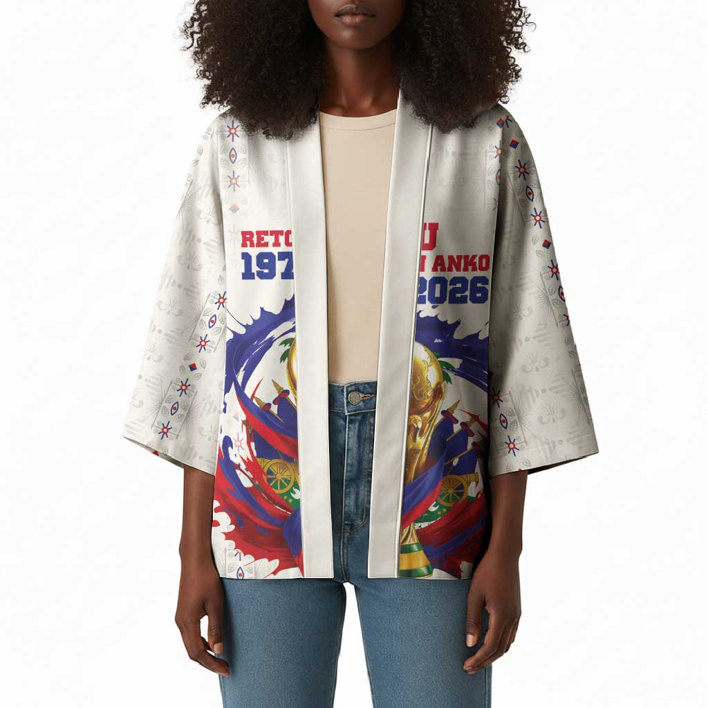 Custom Haiti Grenadye Alaso Kimono White Nou Retounen Anko 1974-2026 - African Pride