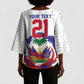 Custom Haiti Grenadye Alaso Kimono Sleeve Blouse White Nou Retounen Anko 1974-2026 - African Pride