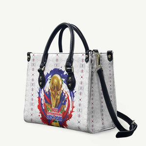 Haiti Grenadye Alaso Leather Bag White Nou Retounen Anko 1974-2026 - African Pride