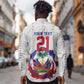 Custom Haiti Grenadye Alaso Long Sleeve Button Shirt White Nou Retounen Anko 1974-2026 - African Pride