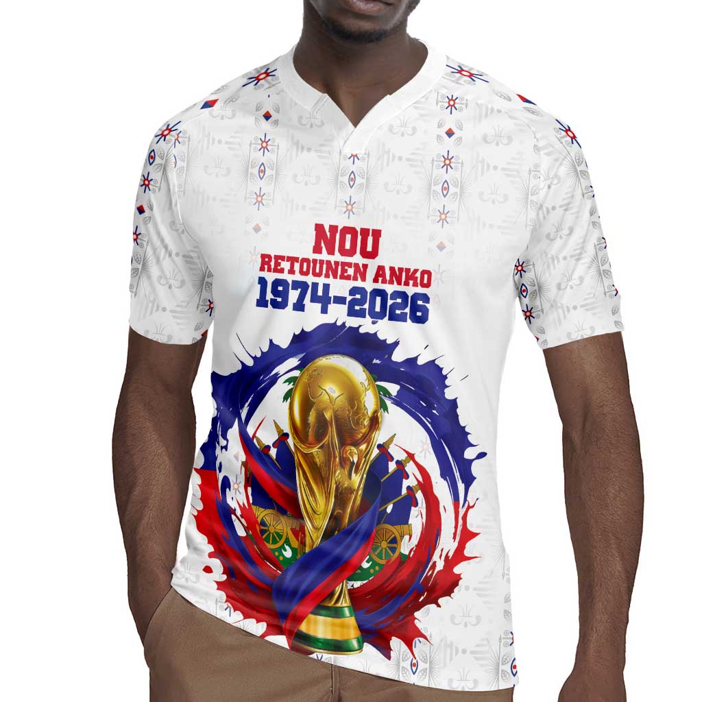 Custom Haiti Grenadye Alaso Rugby Jersey White Nou Retounen Anko 1974-2026 - African Pride