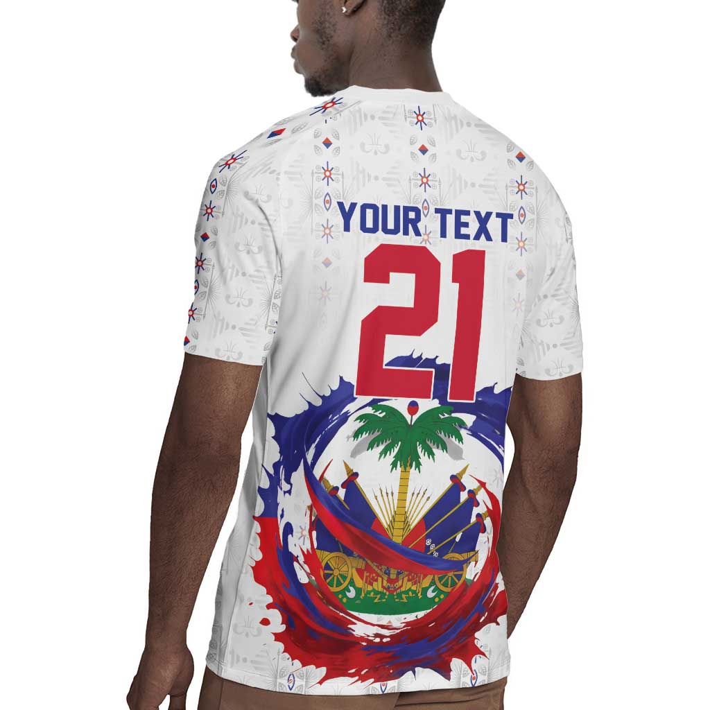 Custom Haiti Grenadye Alaso Rugby Jersey White Nou Retounen Anko 1974-2026 - African Pride