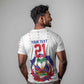 Custom Haiti Grenadye Alaso T shirt White Nou Retounen Anko 1974-2026 - African Pride
