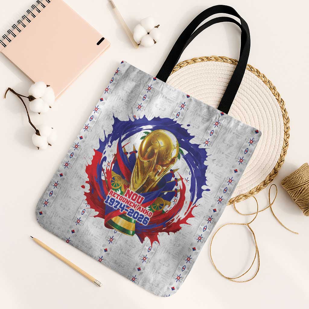 Haiti Grenadye Alaso Tote Bag White Nou Retounen Anko 1974-2026 - African Pride