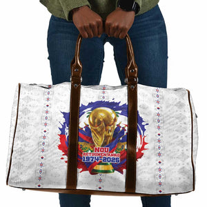 Haiti Grenadye Alaso Travel Bag White Nou Retounen Anko 1974-2026 - African Pride
