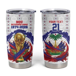 Custom Haiti Grenadye Alaso Tumbler Cup White Nou Retounen Anko 1974-2026 - African Pride