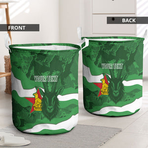 Custom Zimbabwe Rugby 2026 Laundry Basket Go Sables Sporty Grunge Style