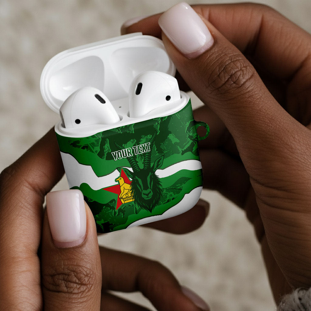 Custom Zimbabwe Rugby 2026 AirPods Case Go Sables Sporty Grunge Style