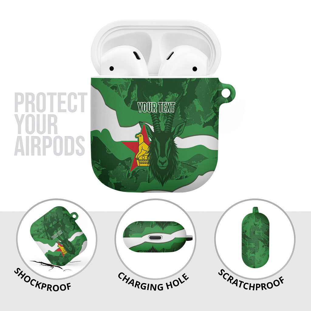 Custom Zimbabwe Rugby 2026 AirPods Case Go Sables Sporty Grunge Style