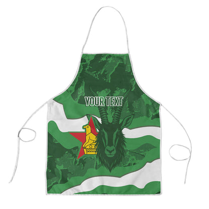 Custom Zimbabwe Rugby 2026 Apron Go Sables Sporty Grunge Style