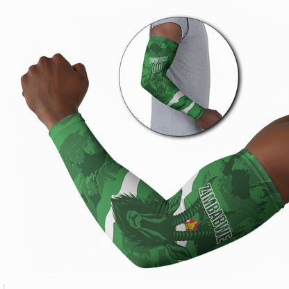 Custom Zimbabwe Rugby 2026 Arm Sleeves Go Sables Sporty Grunge Style