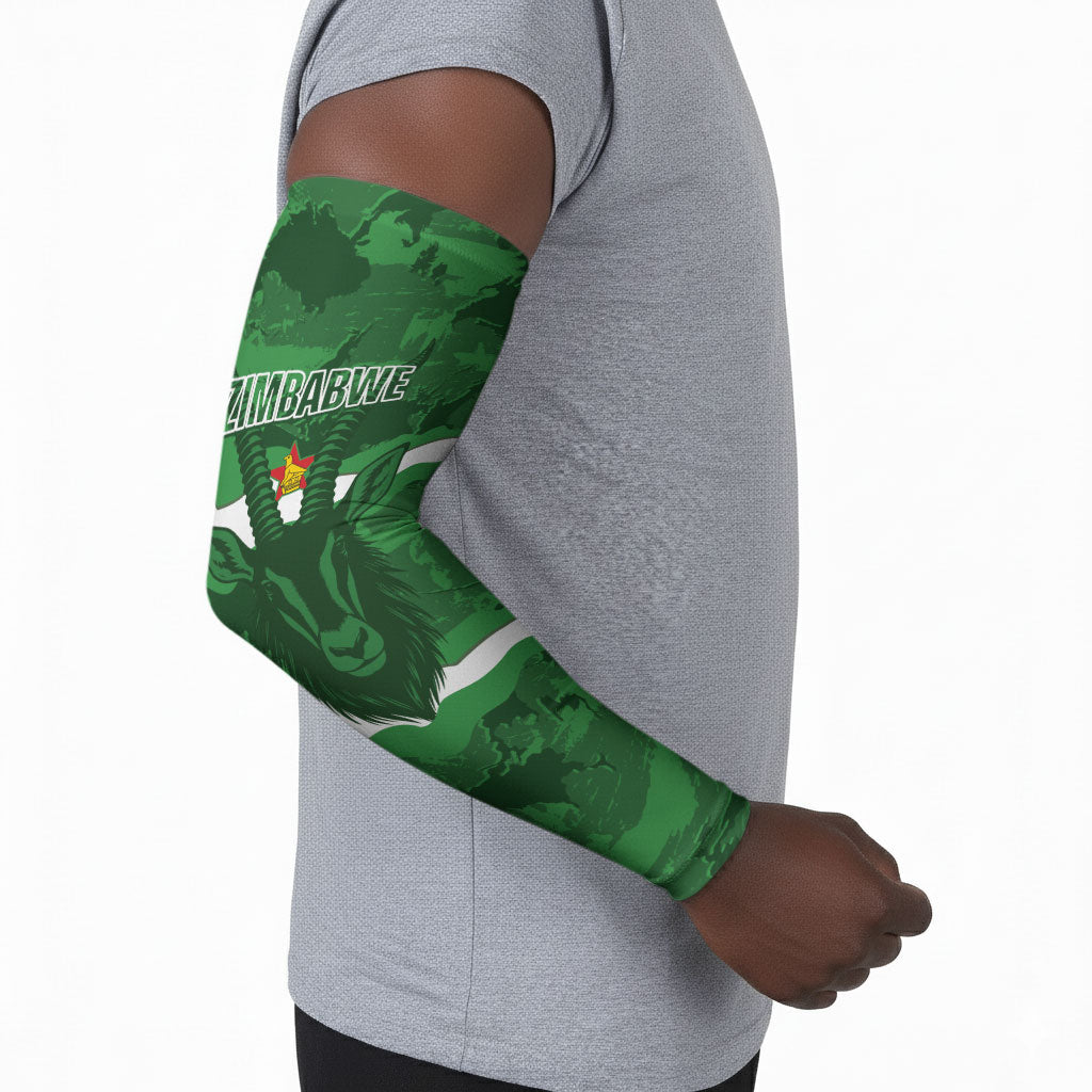 Custom Zimbabwe Rugby 2026 Arm Sleeves Go Sables Sporty Grunge Style
