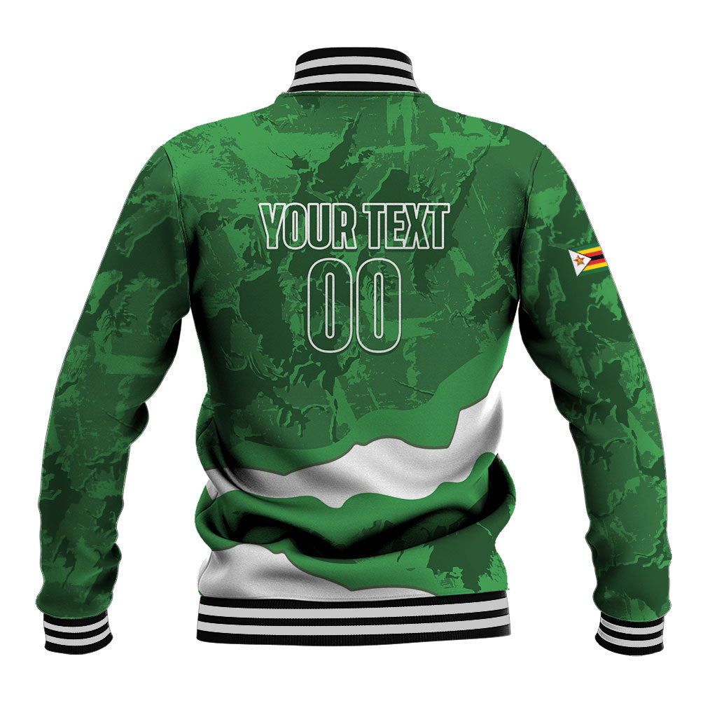 Custom Zimbabwe Rugby 2026 Baseball Jacket Go Sables Sporty Grunge Style
