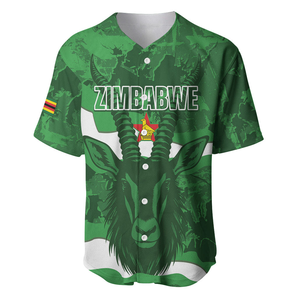 Custom Zimbabwe Rugby 2026 Baseball Jersey Go Sables Sporty Grunge Style