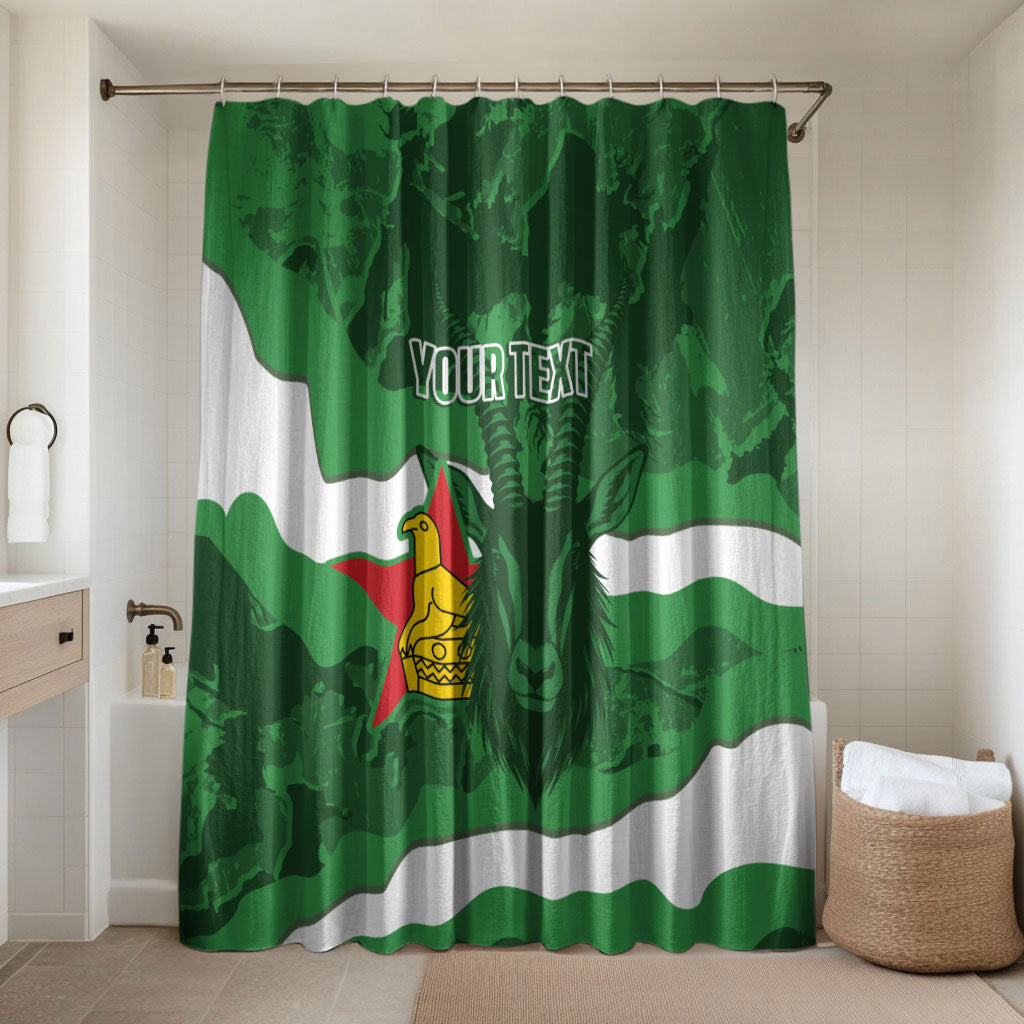 Custom Zimbabwe Rugby 2026 Bathroom Set Go Sables Sporty Grunge Style