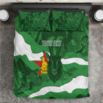 Custom Zimbabwe Rugby 2026 Bedding Set Go Sables Sporty Grunge Style