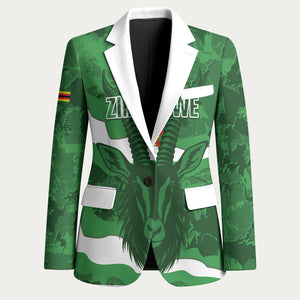 Custom Zimbabwe Rugby 2026 Blazer Go Sables Sporty Grunge Style
