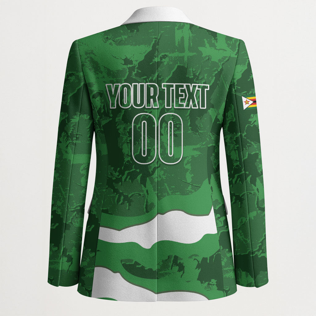 Custom Zimbabwe Rugby 2026 Blazer Go Sables Sporty Grunge Style