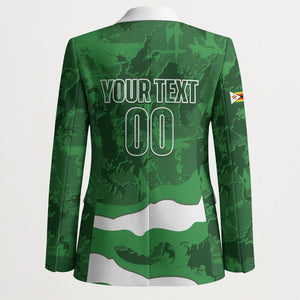 Custom Zimbabwe Rugby 2026 Blazer Go Sables Sporty Grunge Style