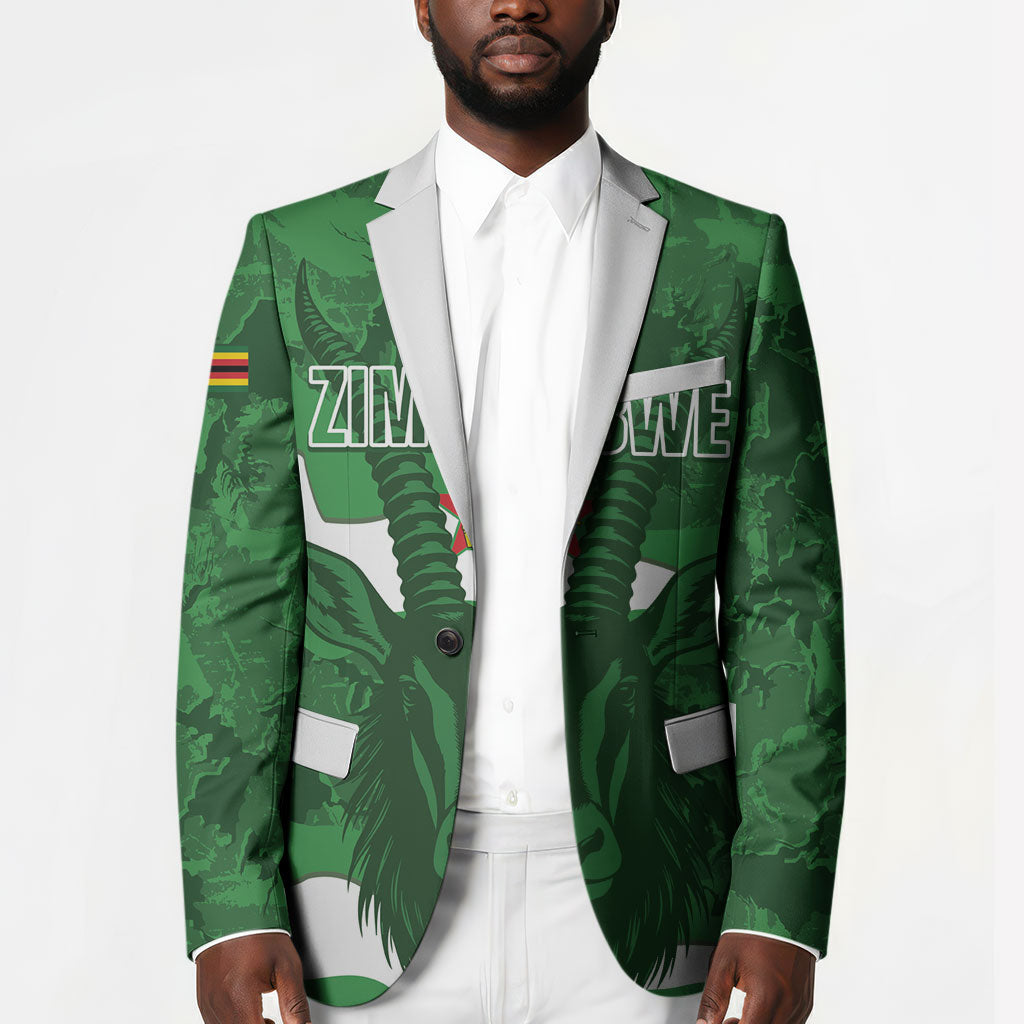 Custom Zimbabwe Rugby 2026 Blazer Go Sables Sporty Grunge Style