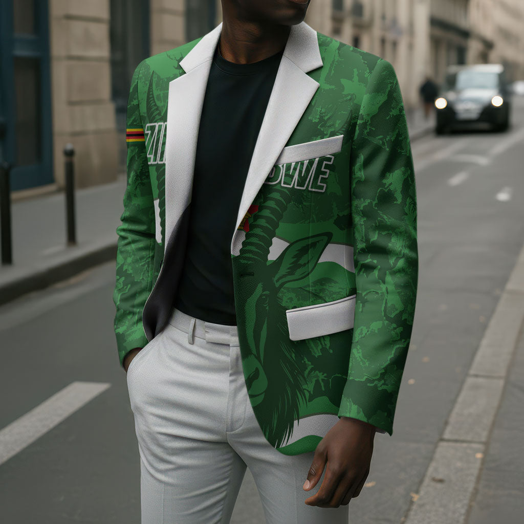 Custom Zimbabwe Rugby 2026 Blazer Go Sables Sporty Grunge Style