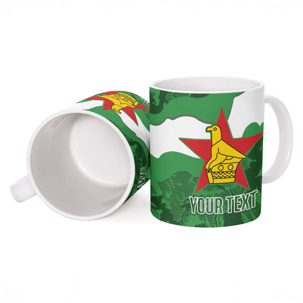 Custom Zimbabwe Rugby 2026 Ceramic Mug Go Sables Sporty Grunge Style
