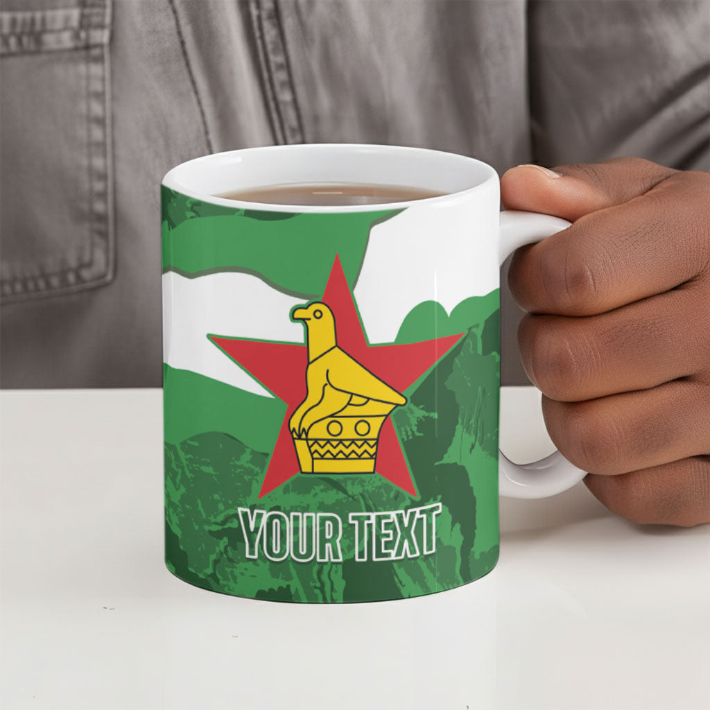 Custom Zimbabwe Rugby 2026 Ceramic Mug Go Sables Sporty Grunge Style