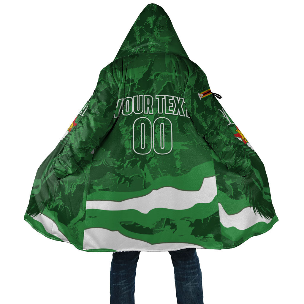 Custom Zimbabwe Rugby 2026 Cloak Go Sables Sporty Grunge Style