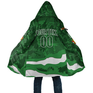 Custom Zimbabwe Rugby 2026 Cloak Go Sables Sporty Grunge Style