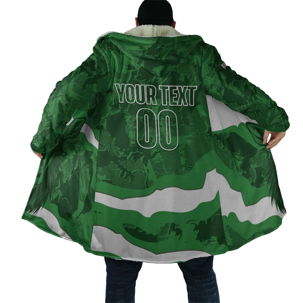 Custom Zimbabwe Rugby 2026 Cloak Go Sables Sporty Grunge Style